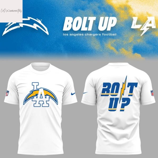 Los Angeles Chargers Bolt Up 3D T-Shirt