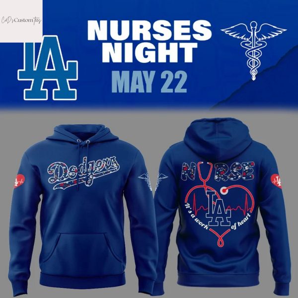 Los Angeles Dodgers Nurses 2025 Blue Hoodie