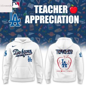 Los Angeles Dodgers Teacher 2025 White Hoodie