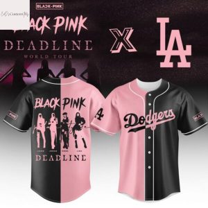 Los Angeles Dodgers x Blackpink Deadline World Tour Baseball Jersey