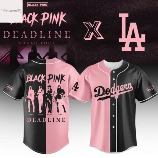 Los Angeles Dodgers x Blackpink Deadline World Tour Baseball Jersey