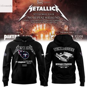 Metallica M72 World Tour Tennessee Titans Hoodie – Black