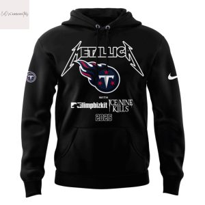 Metallica M72 World Tour Tennessee Titans Hoodie – Black