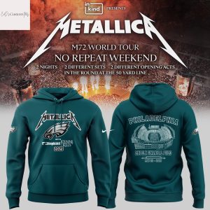 Metallica M72 World Tour x Philadelphia Eagles Hoodie