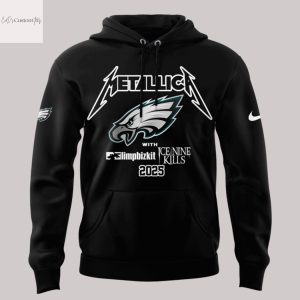 Metallica M72 World Tour x Philadelphia Eagles Hoodie – Black