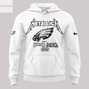 Metallica M72 World Tour x Philadelphia Eagles Hoodie – White