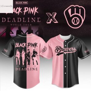 Milwaukee Brewers x Blackpink Deadline World Tour Baseball Jersey