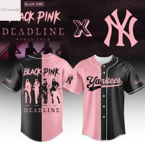 New York Yankees x Blackpink Deadline World Tour Baseball Jersey