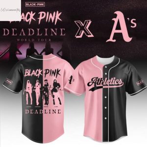 Oakland Athletics x Blackpink Deadline World Tour Baseball Jersey
