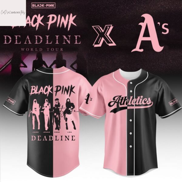 Oakland Athletics x Blackpink Deadline World Tour Baseball Jersey