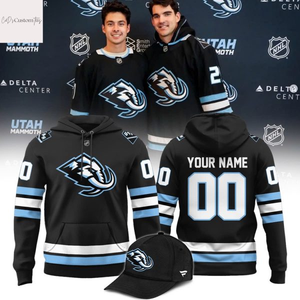 Personalized 2025 Utah Mammoth Black Hoodie