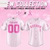 Personalized Kansas City Royals Breast Cancer Awareness Baseball Jersey