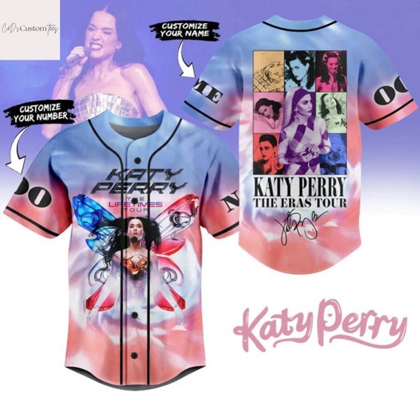 Personalized Katy Perry The Eras Tour Signature Baseball Jersey