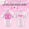 Personalized Miami Marlins Breast Cancer Awareness Baseball Jersey