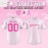 Personalized New York Mets Breast Cancer Awareness Baseball Jersey