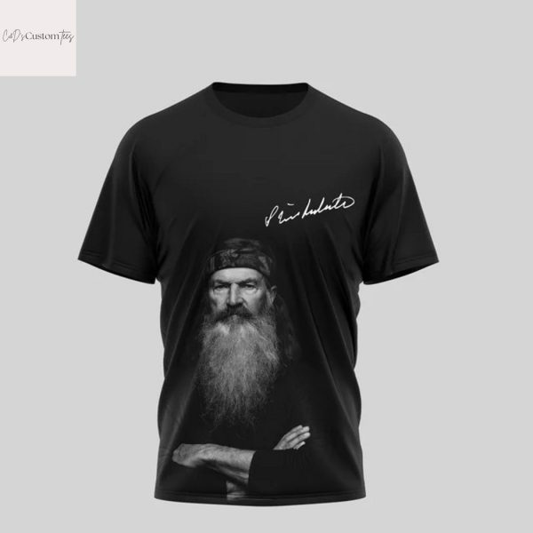 Phil Robertson Duck Dynasty Patriarch 79 Years 1946-2025 Signature Thank You For The Memories 3D T-Shirt