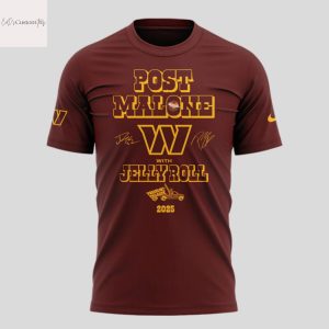 Post Malone Big Ass Stadium Tour x Washington Commanders 3D T-Shirt