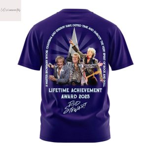 Rod Stewart American Music Awards Lifetime Achievement Award 2025 Design 3D T-Shirt