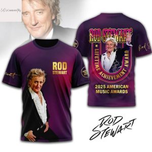 Rod Stewart Lifetime Achievement Award 2025 3D T-Shirt