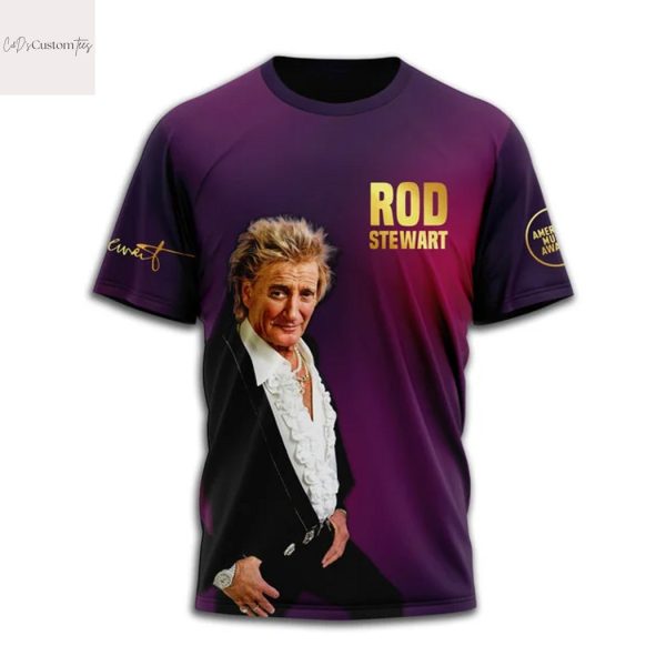 Rod Stewart Lifetime Achievement Award 2025 3D T-Shirt