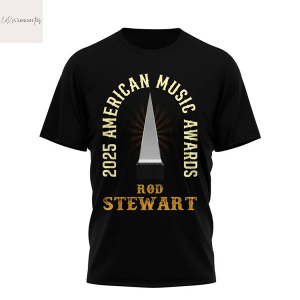 Rod Stewart Lifetime Achievement Award 2025 Tonight The Night Signature 3D T-Shirt