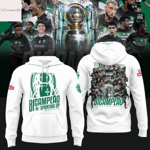 Sporting Clube De Portugal 2025 Champions Hoodie – White