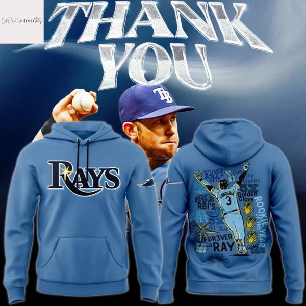 Tampa Bay Rays Evan Longoria Thank You For The Memories Forever A Rays Hoodie