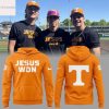 Tennessee Volunteers Baseball Jesus Won 2025 Jesus First Family Second Then Vols Hoodie