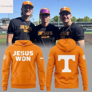 Tennessee Volunteers Baseball Jesus Won 2025 Hoodie – Orange