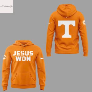 Tennessee Volunteers Baseball Jesus Won 2025 Hoodie – Orange