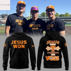 Tennessee Volunteers Baseball Jesus Won 2025 Jesus First Family Second Then Vols Hoodie
