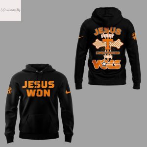 Tennessee Volunteers Baseball Jesus Won 2025 Jesus First Family Second Then Vols Hoodie