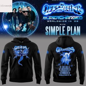 The Offspring Supercharged In 25 Tour With Simple Plan Hoodie
