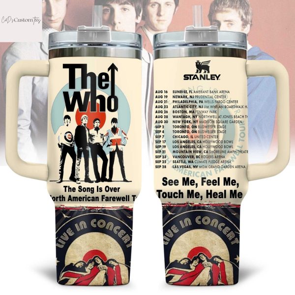The Who The Song Is Over North American Farewell Tour Tumbler With Handle And Straw