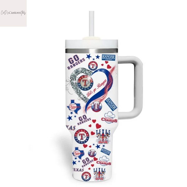 This Girl Love Her Texas Rangers Go Rangers Tumbler With Handle And Straw