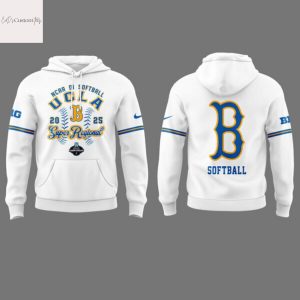 UCLA Bruins NCAA DI Softball 2025 Super Regional Hoodie – White