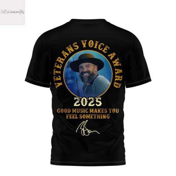 Zac Brown Veterans Voice Award 2025 Signature 3D T-Shirt