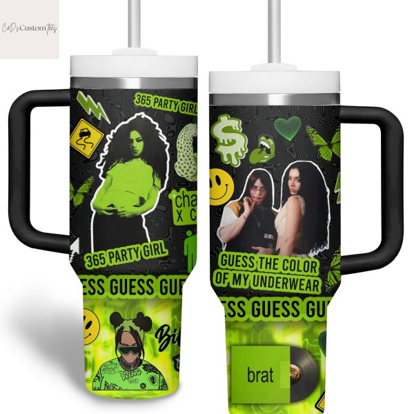 365 Party Girl Charli XCX Tumbler With Handle And Straw