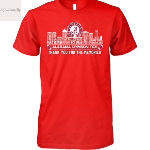 Alabama Crimson Tide Thank You For The Memories Unisex T-Shirt