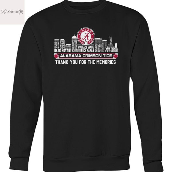 Alabama Crimson Tide Thank You For The Memories Unisex T-Shirt