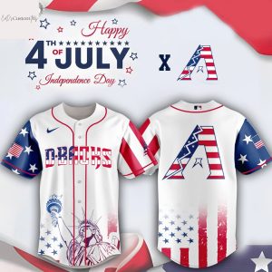 Arizona Diamondbacks Independence Day 2025 Baseball Jersey