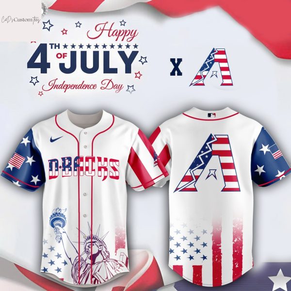 Arizona Diamondbacks Independence Day 2025 Baseball Jersey