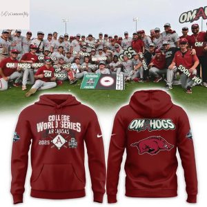 Arkansas Razorbacks Baseball College World Series 2025 Omahogs Hoodie