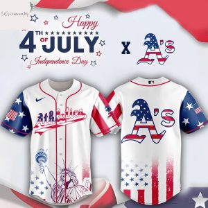Athletics Independence Day 2025 Baseball Jersey