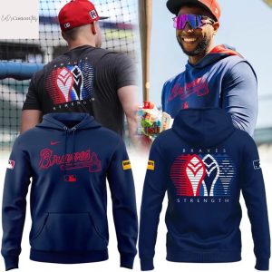 Atlanta Braves Baseball Braves Strength Navy Hoodie