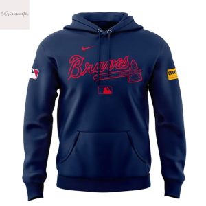 Atlanta Braves Baseball Braves Strength Navy Hoodie
