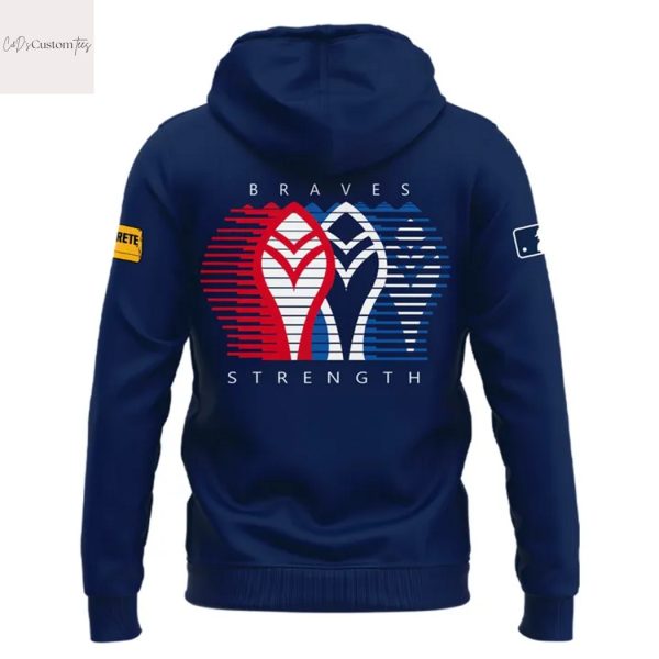 Atlanta Braves Baseball Braves Strength Navy Hoodie