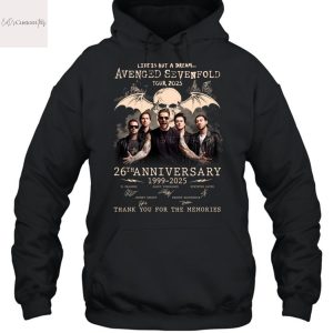 Avenged Sevenfold Life Is But A Dream Tour 2025 26th Anniversary 1999-2025 Signature Thank You For The Memories Unisex T-Shirt