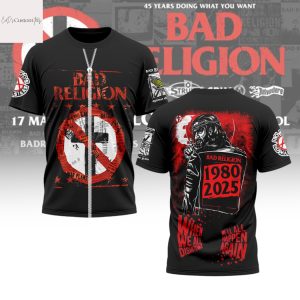 Bad Religion 1980-2025 We ll All Happen Again 3D T-Shirt
