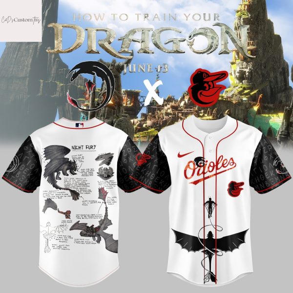 Baltimore Orioles How To Train Your Dragon Baseball Jersey